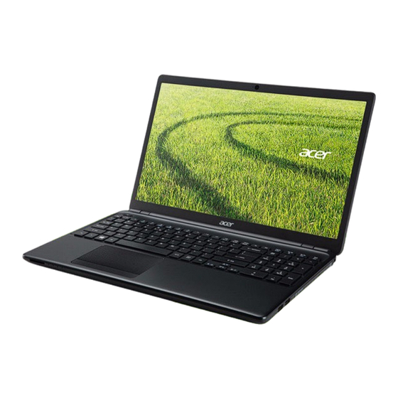 Acer Gamme Aspire E1 -572P Manuel D'utilisation