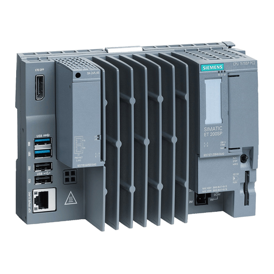 Siemens SIMATIC ET 200SP Manuel