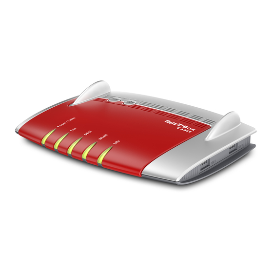 Fritz! Box 6490 Cable Guide Rapide