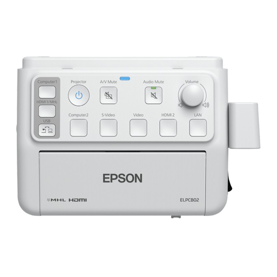 Epson ELPCB02 Guide D'installation