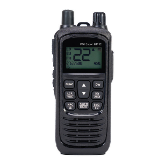 PNI Escort HP 92 Manuel Utilisateur