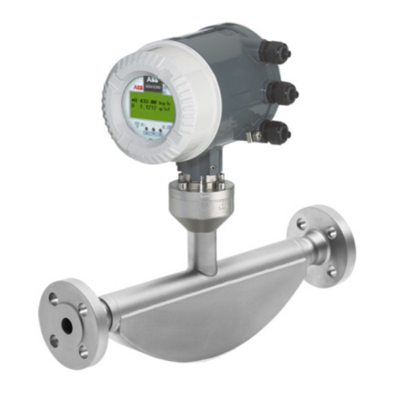 ABB CoriolisMaster FCB330 Manuel Opérationnel
