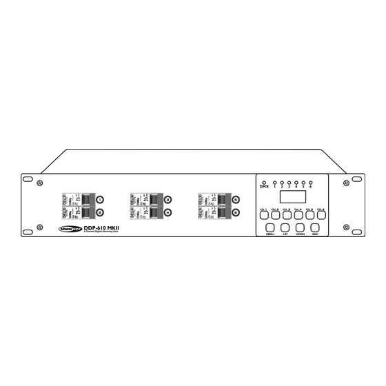 SHOWTEC DDP-610 MKII Manuel