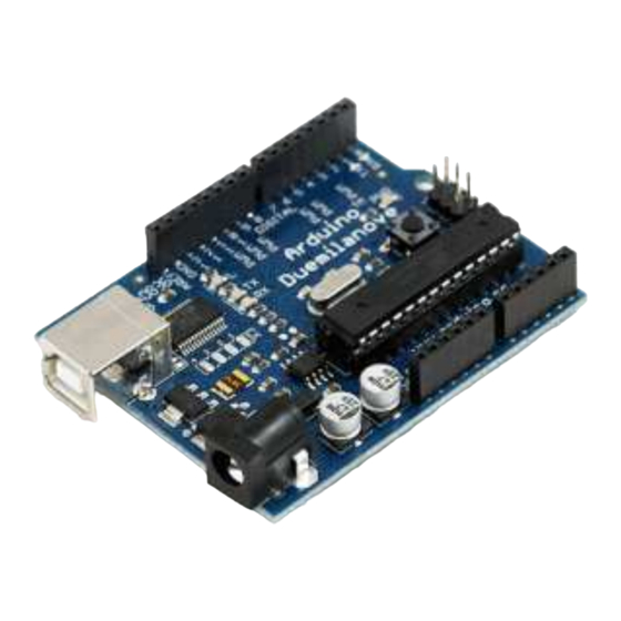 Arduino Duemilanove Mode D'emploi