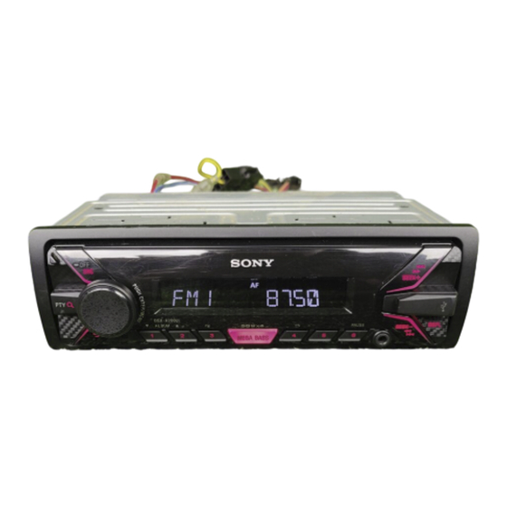 Sony DSX Serie Mode D'emploi