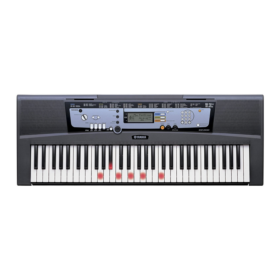 Yamaha PORTATONE EZ-200 Mode D'emploi