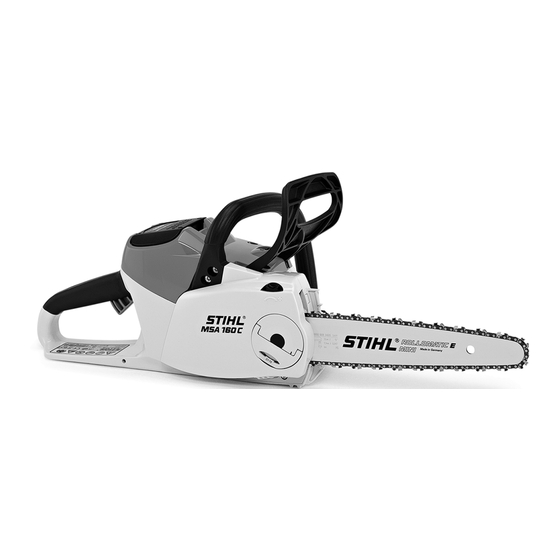 Stihl MSA 160 C Notice D'emploi