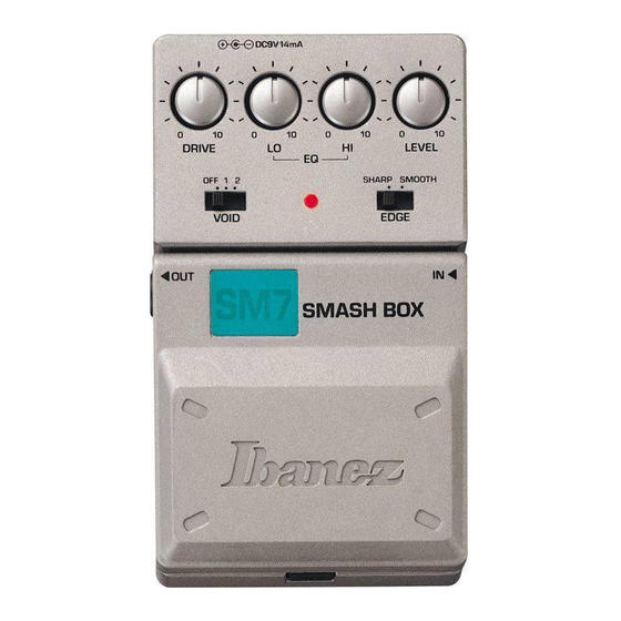 Ibanez Tone-Lok SM7 Smash Box Mode D'emploi