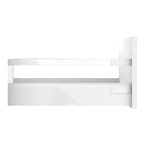blum TANDEMBOX antaro Instructions De Montage