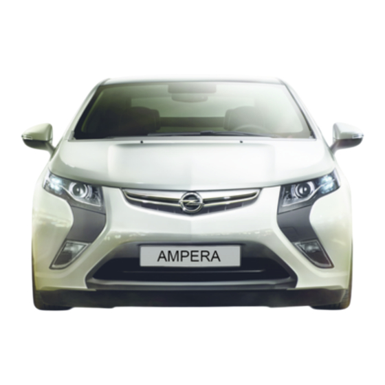 Opel AMPERA Manuel D'utilisation