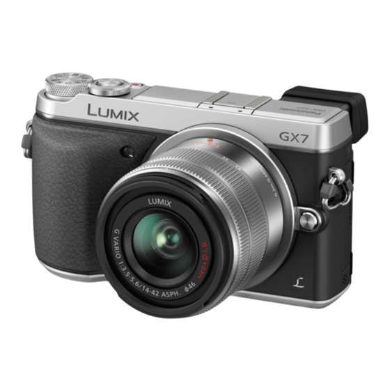 Panasonic Lumix DMC-GX7 Mode D'emploi