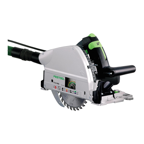 Festool TS 55 EBQ Notice D'utilisation D'origine/Liste De Pièces De Rechange