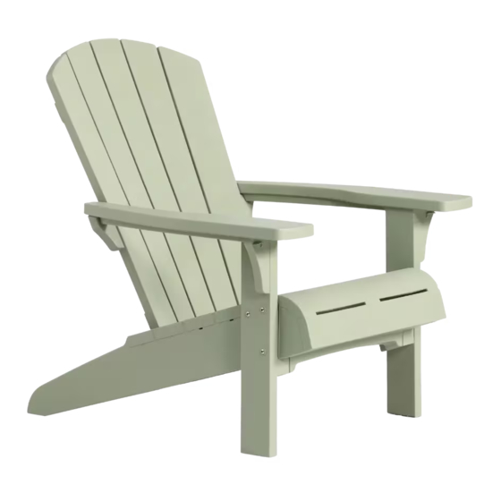 Keter ADIRONDACK Mode D'emploi