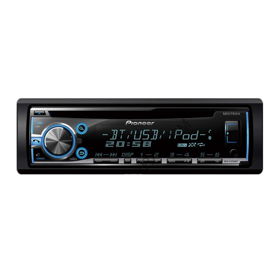 Pioneer DEH-X5700BT Mode D'emploi