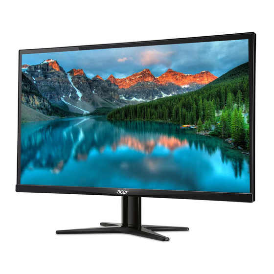 Acer G277HL Manuel D'utilisation