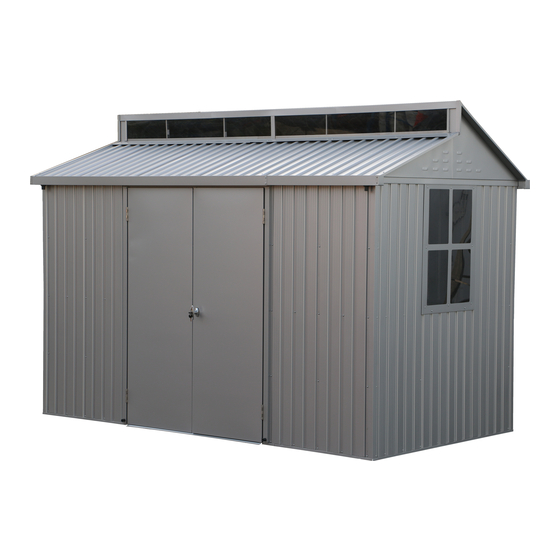 DuraMax ALUMINIUM GARDEN SHED Manuel D'instruction