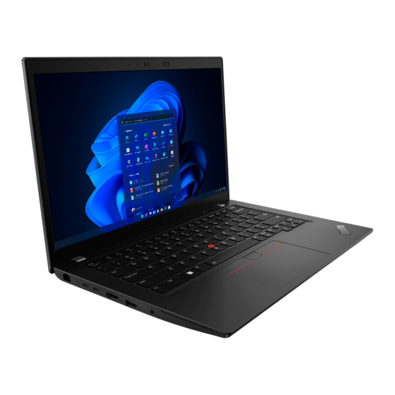 Lenovo ThinkPad L14 Gen 3 Guide D'utilisation