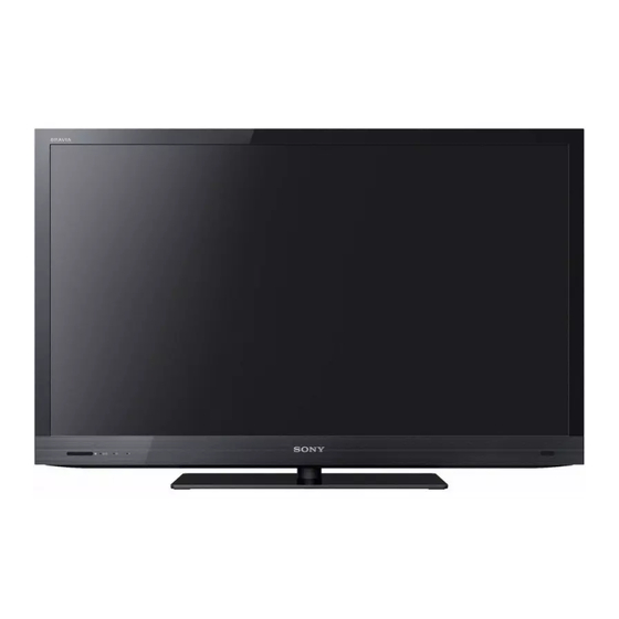 Sony BRAVIA KDL-46EX52 Serie Mode D'emploi