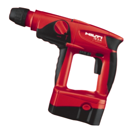 Hilti TE 2-A Mode D'emploi