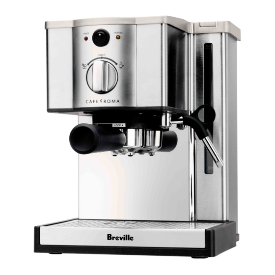 Breville Café Roma ESP8XL Livret D'instructions