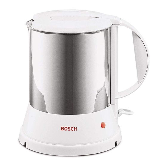 Bosch TWK 11 N Série Mode D'emploi