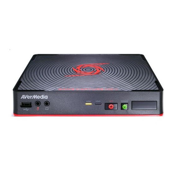 Avermedia Game Capture HD II Mode D'emploi