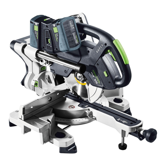 Festool KSC 60 EB Notice D'utilisation