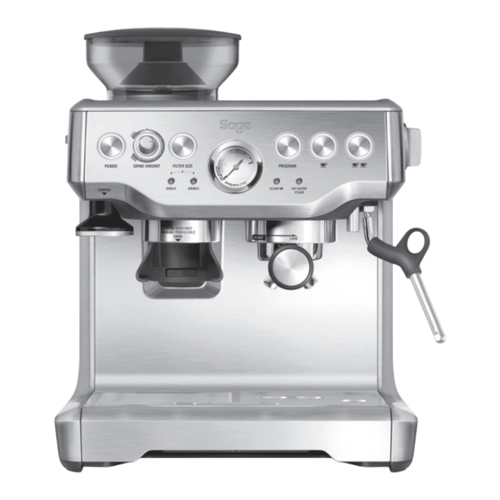 Sage the Barista Express BES875 Guide Utilisateur