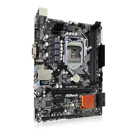 ASROCK H110M-HG4 Manuel D'instructions