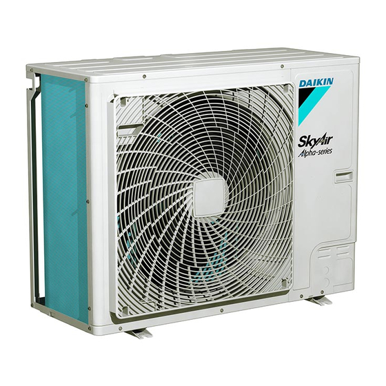 Daikin Sky Air Alpha Serie Guide De Référence Installateur