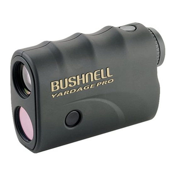 Bushnell YARDAGE PRO Scout Manuel D'instructions