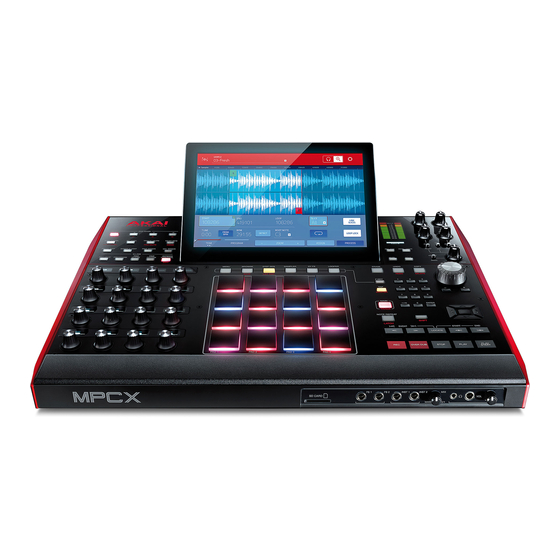 Akai Professional MPC X Mode D'emploi