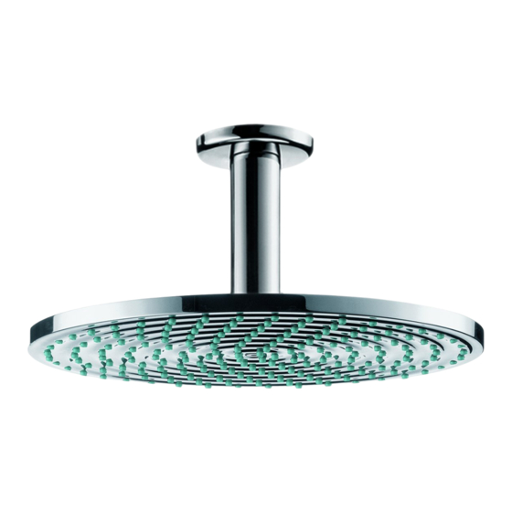 Hansgrohe Raindance S 240 1-Jet Rain 274741 Serie Instructions De Montage / Mode D'emploi / Garantie