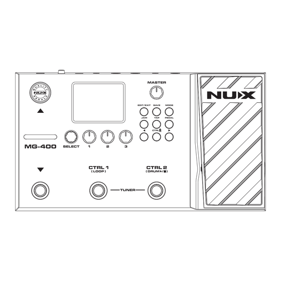 nux MG-400 Mode D'emploi