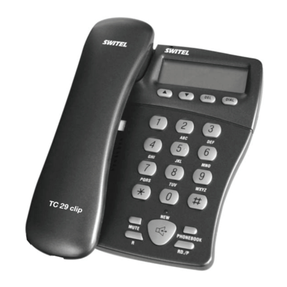 switel TC 29 clip Mode D'emploi