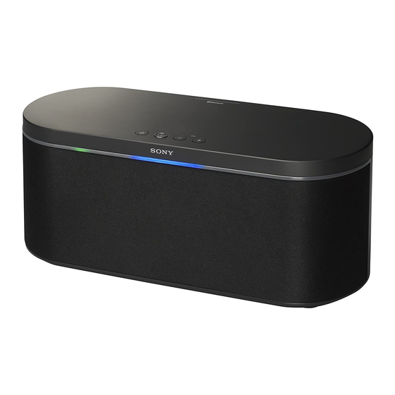 Sony SRS-BT100 Mode D'emploi