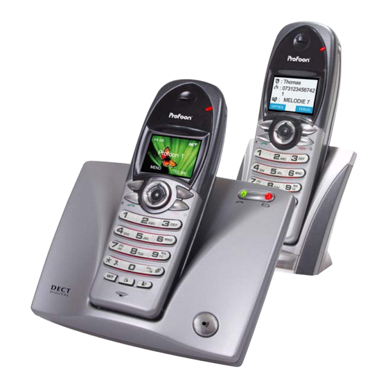 Profoon DECT PDX-7000 Série Mode D'emploi