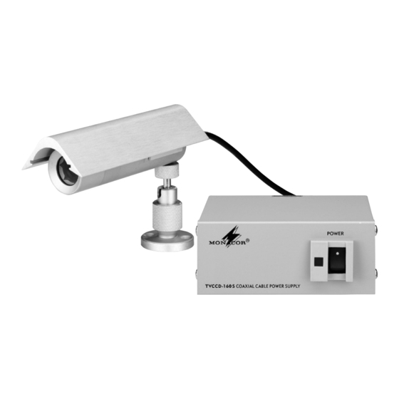 Monacor Security TVCCD-160S Manuels