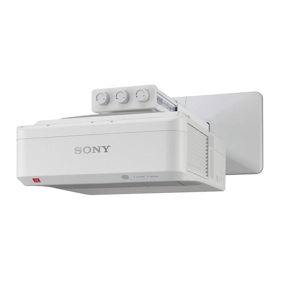 Sony VPL-SW535C Mode D'emploi