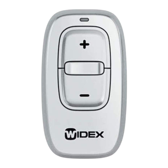 Widex RC-DEX Mode D'emploi