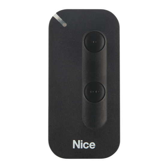 Nice MyGO Serie Instructions Et Avertissements Pour L'installation Et L'utilisation