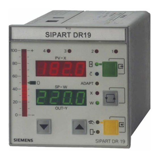 Siemens SIPART DR19 Description Et Mode D'emploi