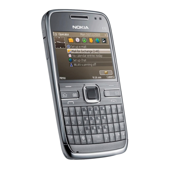 Nokia E72 Guide D'utilisation