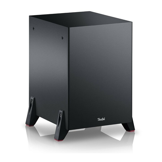 Teufel T 1108/1 SW Description Technique Et Mode D'emploi