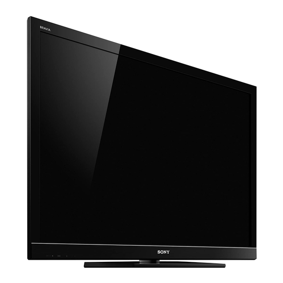 Sony BRAVIA KDL-55HX800 Mode D'emploi