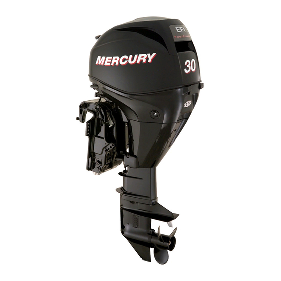 Mercury Marine 30 quatre temps Manuel D'installation, D'exploitation Et De Maintenance