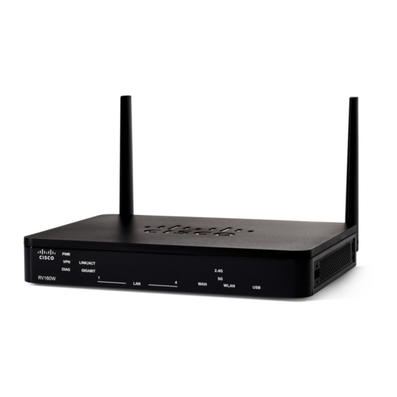Cisco RV160W Guide De Démarrage Rapide