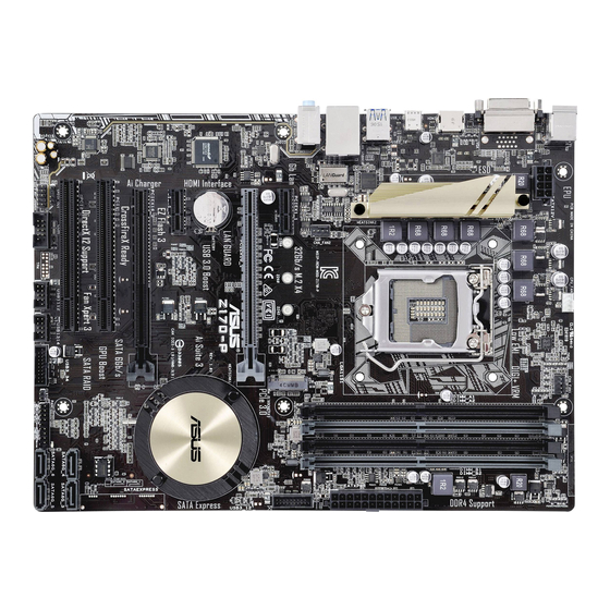 Asus Z170-P Mode D'emploi