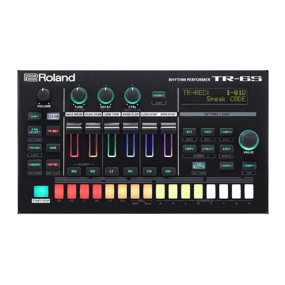 Roland TR-6S Mode D'emploi