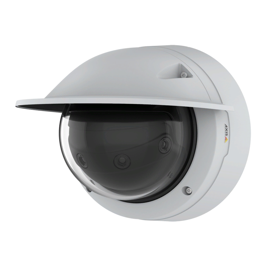 Axis Q3819-PVE Manuel D'utilisation
